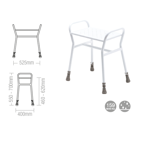 PROCare Ltd GO Pro PCSS5 Free Standing Shower Stool