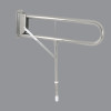 FOLDING LOOP & LEG 800mm No TRH. Hinged Rail & Leg- Polished